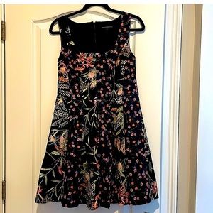 French Connection Black floral dress